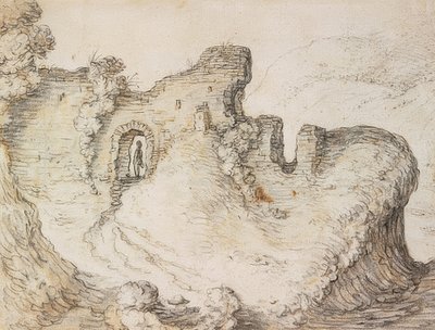 Mountain Landscape with Ruins. Around 1650 by Herman Saftleven