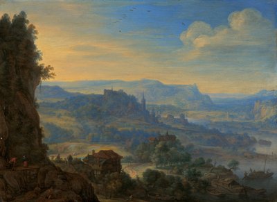 Imaginary River Landscape by Herman Saftleven