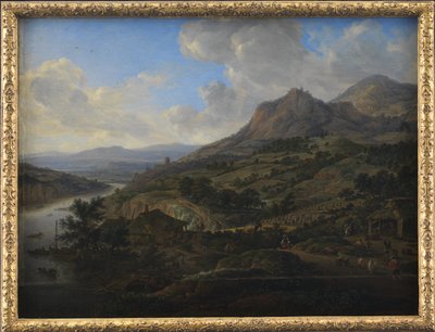 Wine Harvest at the Rhine by Herman Saftleven