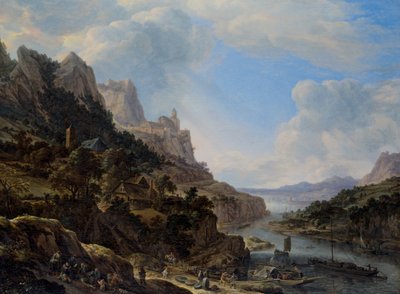 Landscape with the River Rhine by Herman the Younger Saftleven