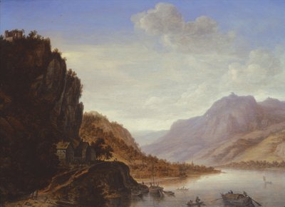 Mountainous River Landscape by Herman the Younger Saftleven