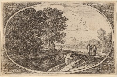 Three Men Carrying Staffs by Herman van Swanevelt