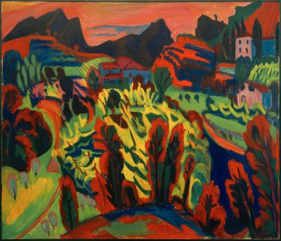 Ticino Mountain Landscape by Hermann Scherer