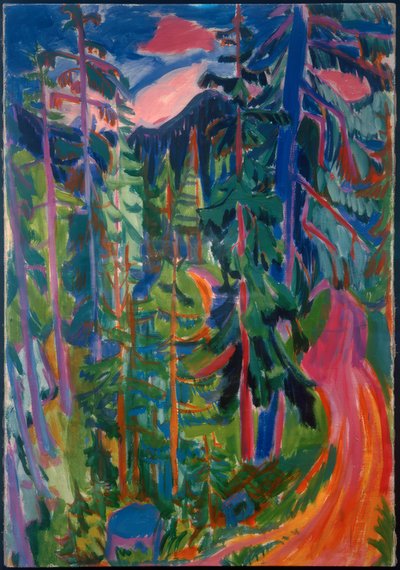 Forest Landscape near Davos by Hermann Scherer