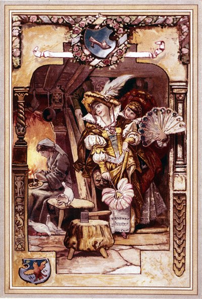 Cinderella. Illustration by Hermann Vogel by Hermann Vogel