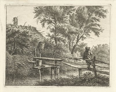 Man on Bridge by Hermanus Fock