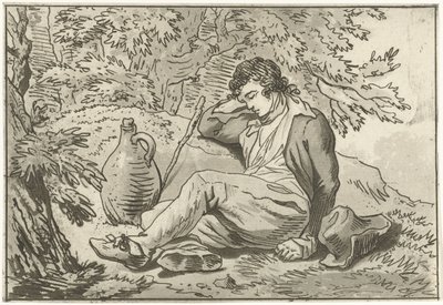 Sleeping Man by Hermanus Fock