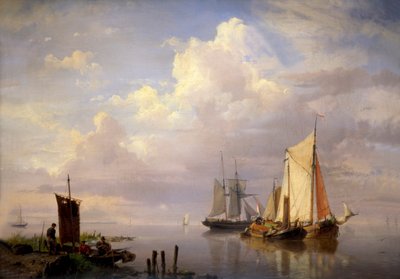 A Calm by Hermanus Koekkoek