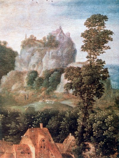 Flight into Egypt (detail), c1530-1550 by Herri met de Bles