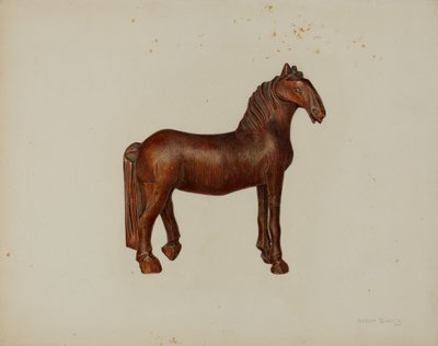 Carved Toy Horse by Hester Duany