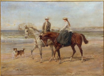 Riders on the Shore by Heywood Hardy
