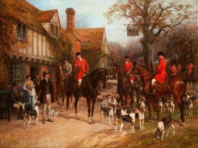 The Meet, Ye Olde Wayside Inn by Heywood Hardy