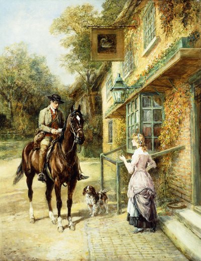 The Village Postman by Heywood Hardy