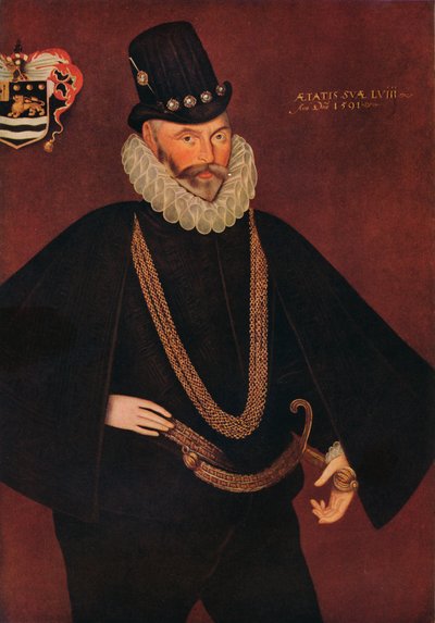 Sir John Hawkins, 1591 by Hieronimo Custodis