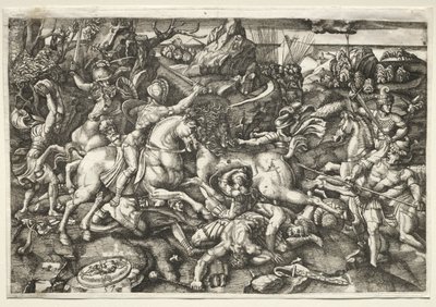 Combat Between Horsemen by Hieronymous Hopfer
