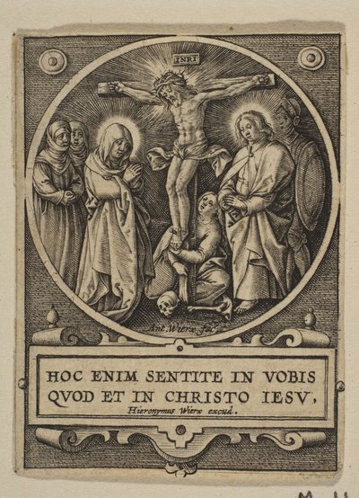The Crucifixion (detail) by Hieronymous Wierix
