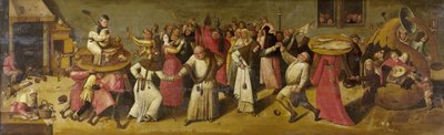 Battle between Carnival and Lent, c.1600-20 by Hieronymus Bosch