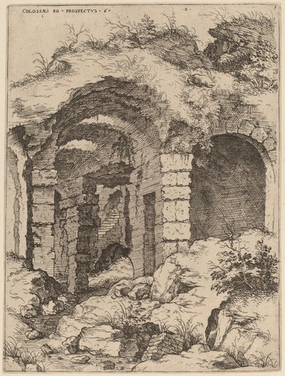 Sixth View of the Colosseum by Hieronymus Cock