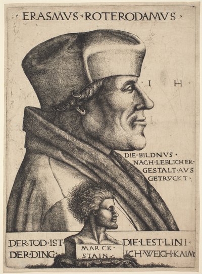Erasmus of Rotterdam by Hieronymus Hopfer