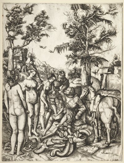 Judgment of Paris by Hieronymus Hopfer