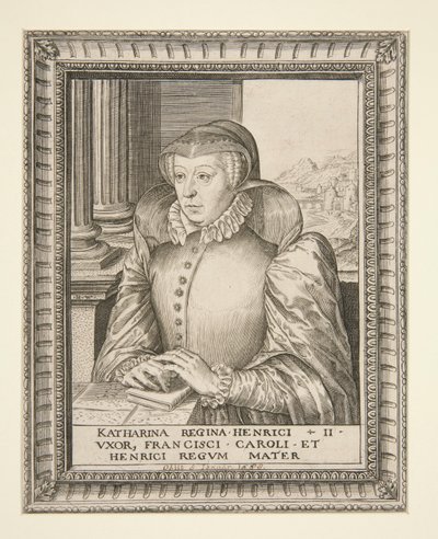 Catherine de Medici by Hieronymus Wierix