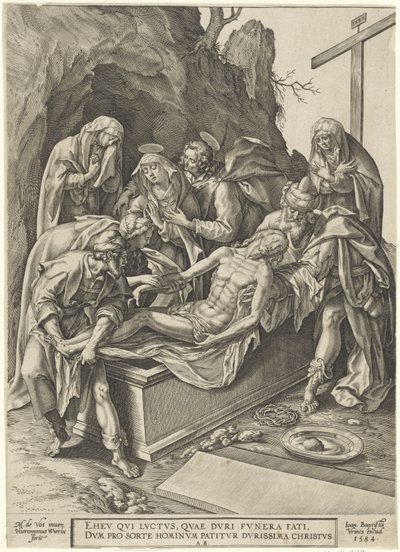 Entombment of Christ by Hieronymus Wierix