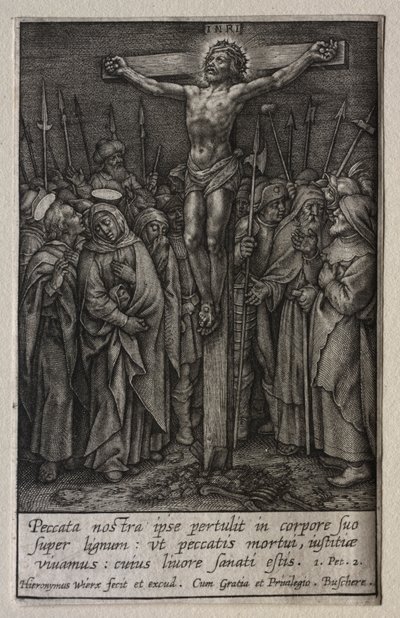 The Passion: Christ Crucified by Hieronymus Wierix