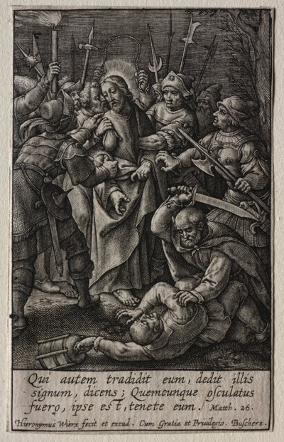 The Passion: The Betrayal of Christ by Hieronymus Wierix