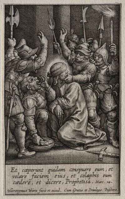 The Passion: The Mocking of Christ by Hieronymus Wierix