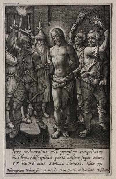 The Passion: The Flagellation by Hieronymus or Jerome Wierix