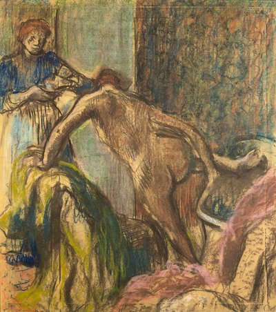 Breakfast after the Bath by Hilaire Germain Edgar Degas