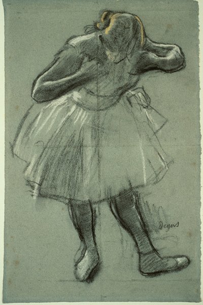 Dancer Bending Forward by Hilaire Germain Edgar Degas