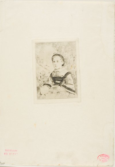 Mlle. N. Wolkonska, second plate by Hilaire Germain Edgar Degas