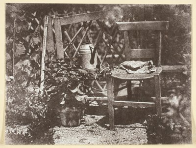 Chair in a Garden, 184250, printed 1965 by Hippolyte Bayard