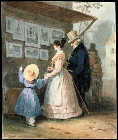 At the Seller of Engravings by Hippolyte Bellange