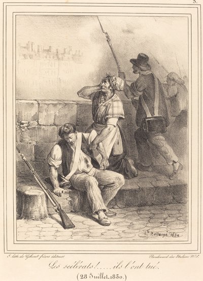 The Scoundrels!... by Hippolyte Bellange