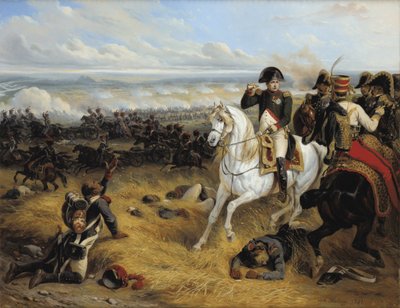Napoleon in the Battle of Wagram by Hippolyte Bellange