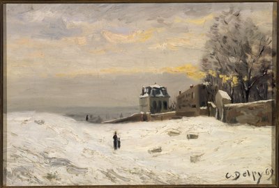 Snow at Montmartre by Hippolyte Camille Delpy