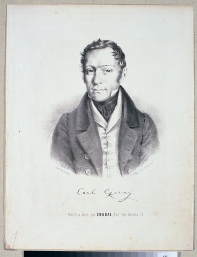 Carl Czerny by Hippolyte Lallemand