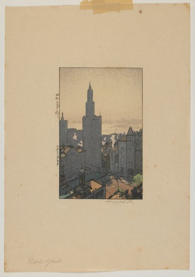 New York, Showa era by Hiroshi Yoshida