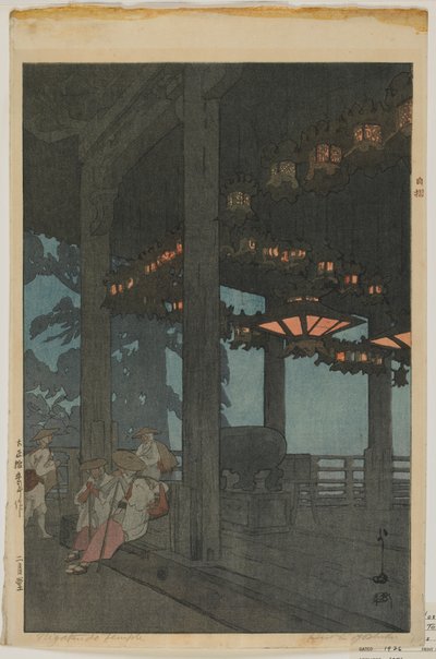 Nigatsudo Temple, Taisho era by Hiroshi Yoshida