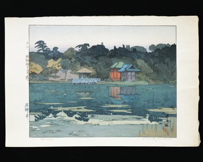 Temples at the Waterfront by Hiroshi Yoshida