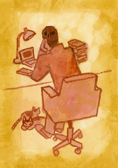 A Novelist Who Writes Manuscripts by Hiroyuki Izutsu