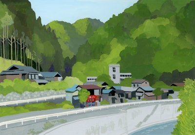 Dining Room in the Mountain Village by Hiroyuki Izutsu