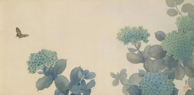 Hydrangeas by Hishida shunso