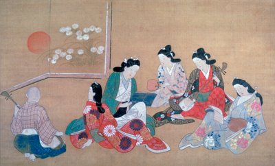 Musical Party by Hishikawa Moronobu
