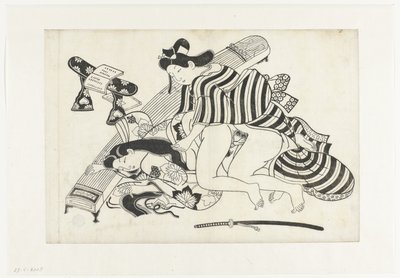 Erotic Scene by Hishikawa Moroshige (attributed to)