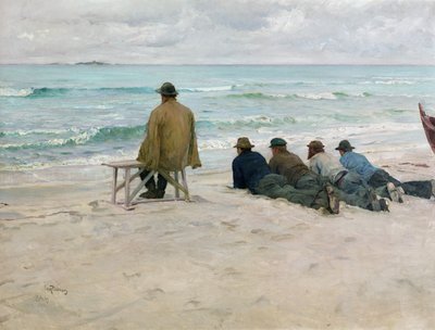 On Watch by Hjalmer Eilif Emanuel Peterssen