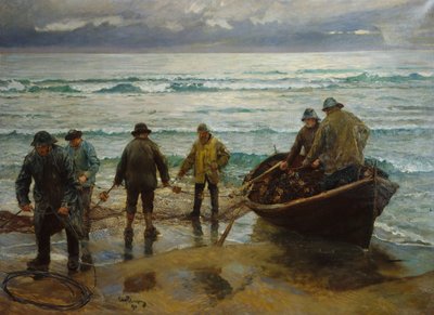 Salmon Fishers at Sele by Hjalmer Eilif Emanuel Peterssen