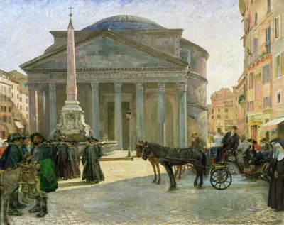 The Pantheon, Rome by Hjalmer Eilif Emanuel Peterssen